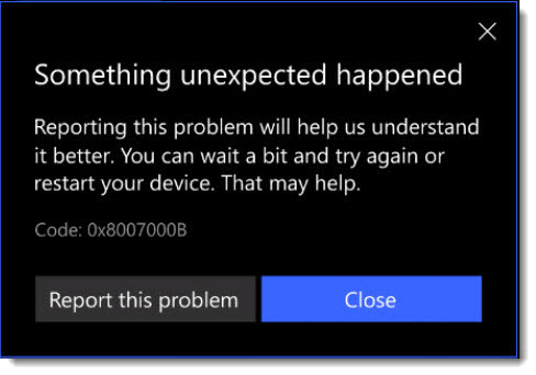 FitBit app will not install on Windows Phone 10 Error Code 0x8007000B