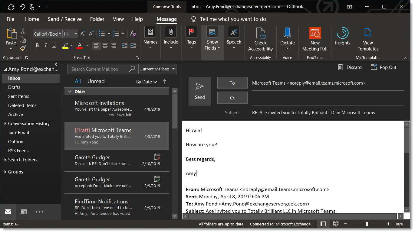 Improved Dark Mode in Outlook for Windows - SuperTekBoy